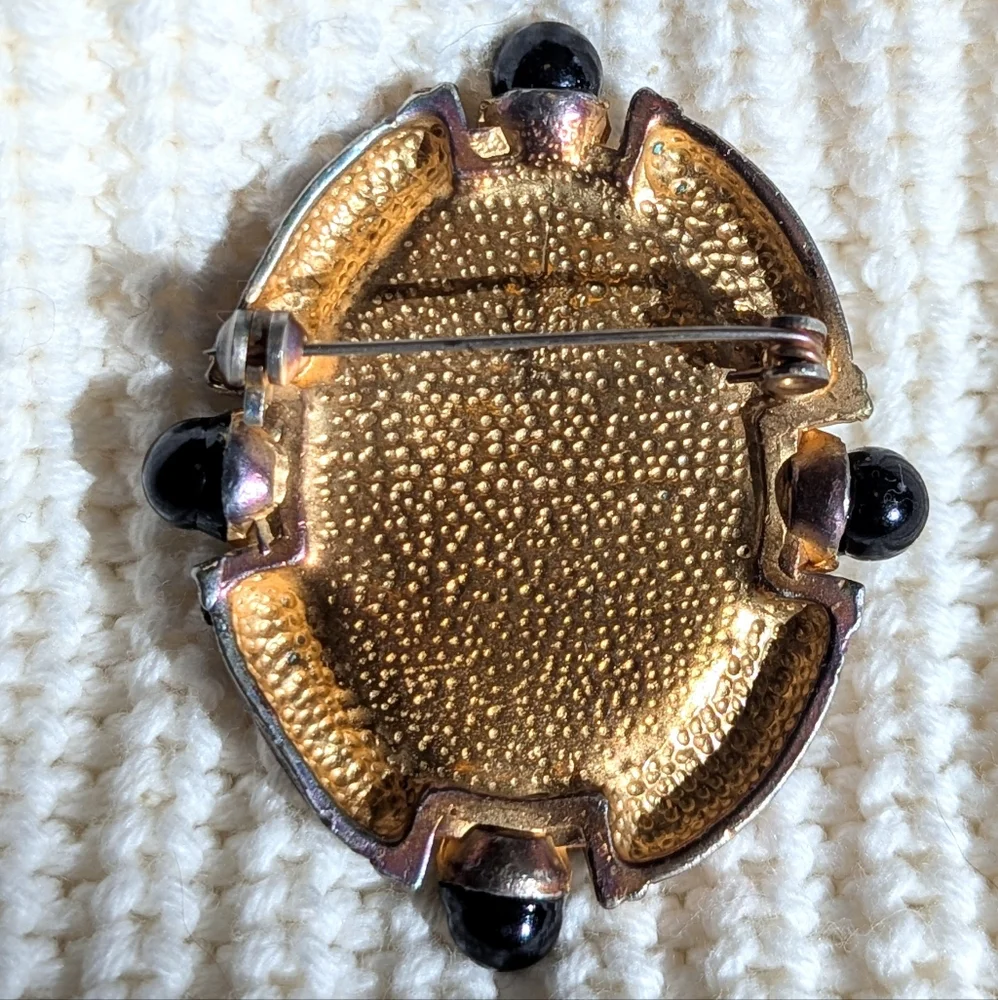 HP😍Vintage African Queen Cameo Brooch [RARE] - Picture 3 of 5